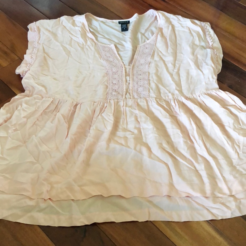 Torrid Blush Peplum Top